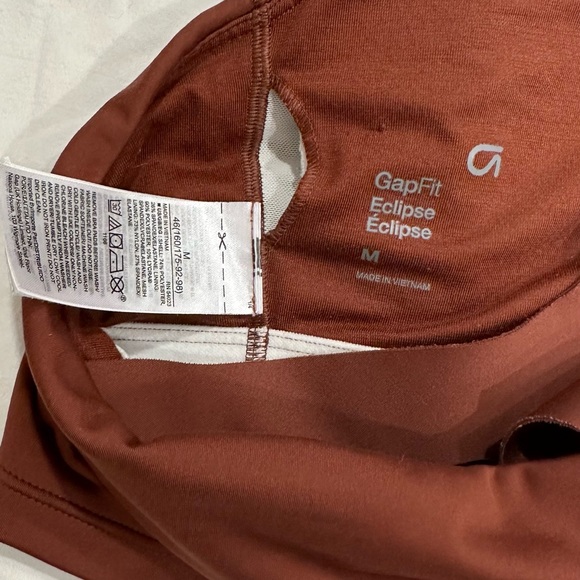 Gapfit Eclipse Redish Brown Rust Sports Bra Tank - Picture 4 of 6